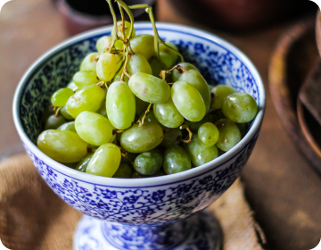 Grapes in a bowl